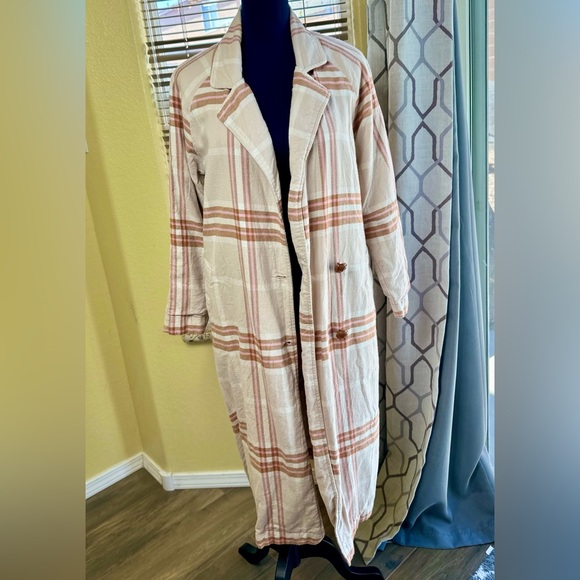 EUC Spell & the Gypsy Collective Organic Cotton Musk Basecamp Trench Coat - Picture 12 of 17